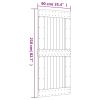 Door NARVIK 35.4"x82.7" Solid Wood Pine