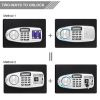 775*370*360mm Digital Keypad Double Depository Safe Black