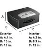 Portable Security Safe with Programmable Numeric Keypad 0.21 Cubic Feet