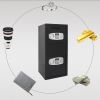 775*370*360mm Digital Keypad Double Depository Safe Black